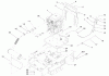 Compact Utility Loaders 22306 - Toro Dingo TX 420 Compact Utility Loader (SN: 250000401 - 250999999) (2005) Pièces détachées ENGINE AND MOUNT ASSEMBLY