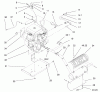 Compact Utility Loaders 22306 - Toro Dingo TX 420 Traction Unit (SN: 200000001 - 200000150) (2000) Pièces détachées ENGINE AND MOUNTING ASSEMBLY
