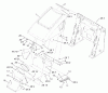 Compact Utility Loaders 22307 - Toro Dingo TX 425 Wide Track Compact Utility Loader (SN: 220000401 - 220999999) (2002) Pièces détachées HOOD ASSEMBLY