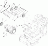 Compact Utility Loaders 22308 - Toro Dingo TX 413 Compact Utility Loader (SN: 240000001 - 240000200) (2004) Pièces détachées ENGINE AND DRIVE ASSEMBLY