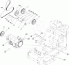 Compact Utility Loaders 22308 - Toro Dingo TX 413 Compact Utility Loader (SN: 240000201 - 240999999) (2004) Pièces détachées ENGINE AND DRIVE ASSEMBLY