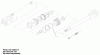 Compact Utility Loaders 22311 - Toro Dingo 220 Compact Utility Loader (SN: 210000001 - 210999999) (2001) Pièces détachées KIT-HYDRAULIC CYLINDER ASSEMBLY NO. 100-4163
