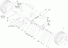 Compact Utility Loaders 22317 - Toro Dingo 220 Compact Utility Loader (SN: 250000001 - 250000300) (2005) Pièces détachées FRONT WHEEL ASSEMBLY