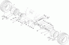 Compact Utility Loaders 22317 - Toro Dingo 220 Compact Utility Loader (SN: 314000001 - 314999999) (2014) Pièces détachées FRONT WHEEL ASSEMBLY