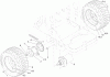 Compact Utility Loaders 22317 - Toro Dingo 220 Compact Utility Loader (SN: 314000001 - 314999999) (2014) Pièces détachées REAR WHEEL ASSEMBLY