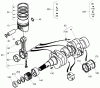 Compact Utility Loaders 22319 - Toro Dingo TX 525 Compact Utility Loader (SN: 280000001 - 280000300) (2008) Pièces détachées PISTON AND CRANKSHAFT ASSEMBLY