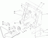 Compact Utility Loaders 22321 - Toro Dingo TX 427 Compact Utility Loader (SN: 280000001 - 280999999) (2008) Pièces détachées LOADER TOWER AND PULLEY ASSEMBLY