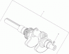 Compact Utility Loaders 22321 - Toro Dingo TX 427 Compact Utility Loader (SN: 290000001 - 290999999) (2009) Pièces détachées CRANKSHAFT ASSEMBLY KOHLER CH740-3126
