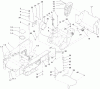Compact Utility Loaders 22321G - Toro Dingo TX 427 Compact Utility Loader (SN: 312000201 - 312999999) (2012) Pièces détachées MAIN FRAME AND FUEL TANK ASSEMBLY