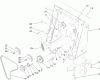 Compact Utility Loaders 22322 - Toro Dingo TX 427 Wide Track Compact Utility Loader (SN: 290000001 - 290999999) (2009) Pièces détachées LOADER TOWER AND PULLEY ASSEMBLY