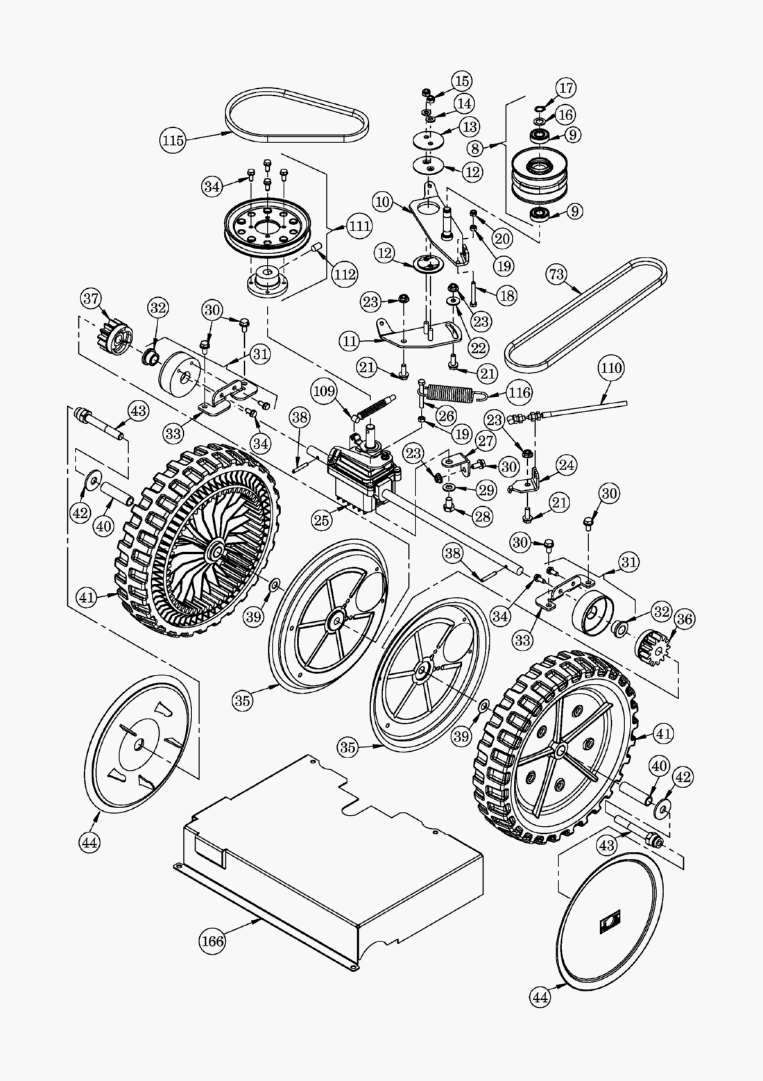 Listes de pièces de rechange