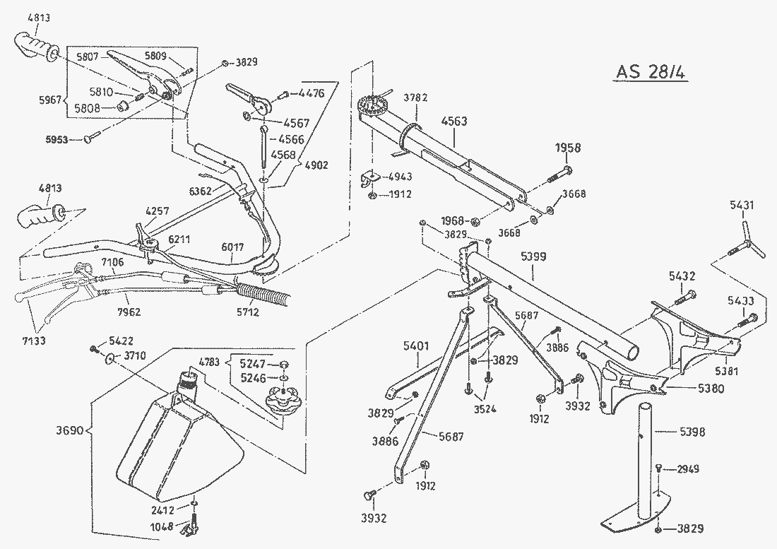 Listes de pièces de rechange