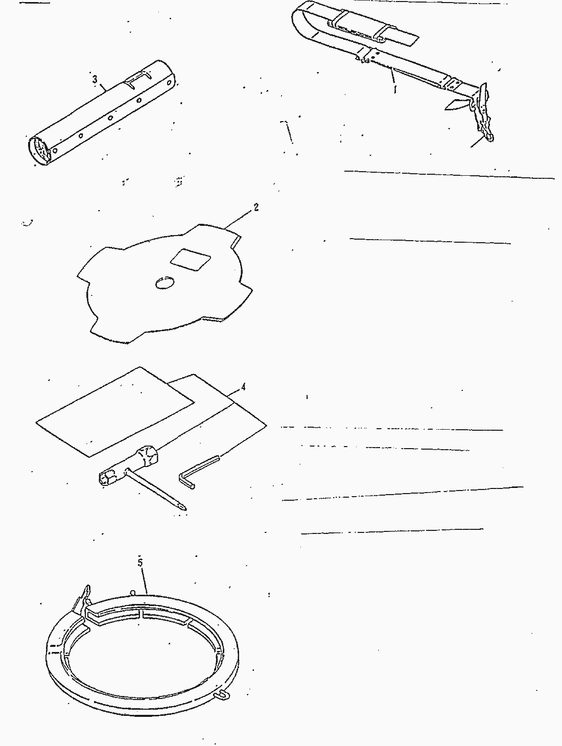 Listes de pièces de rechange