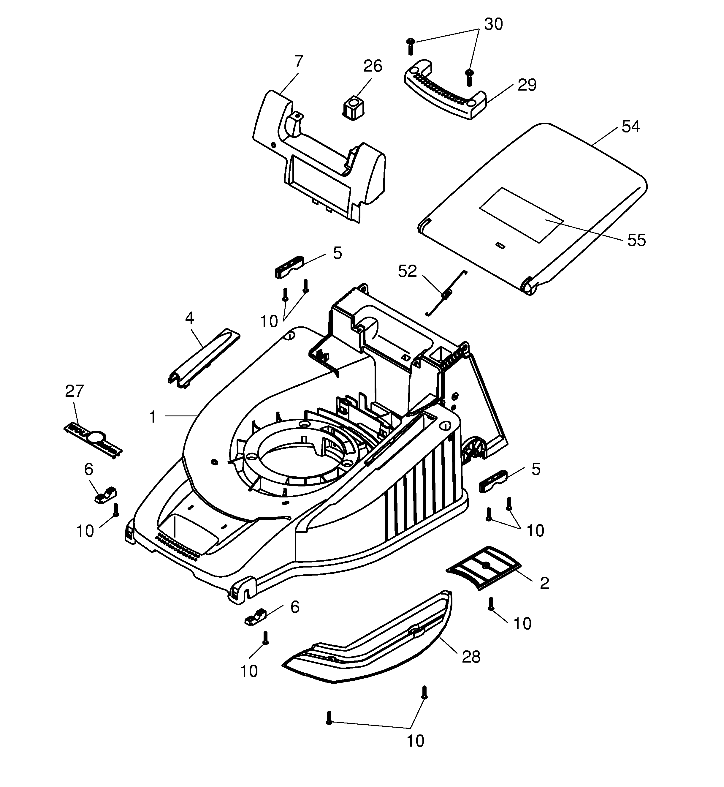 Listes de pièces de rechange