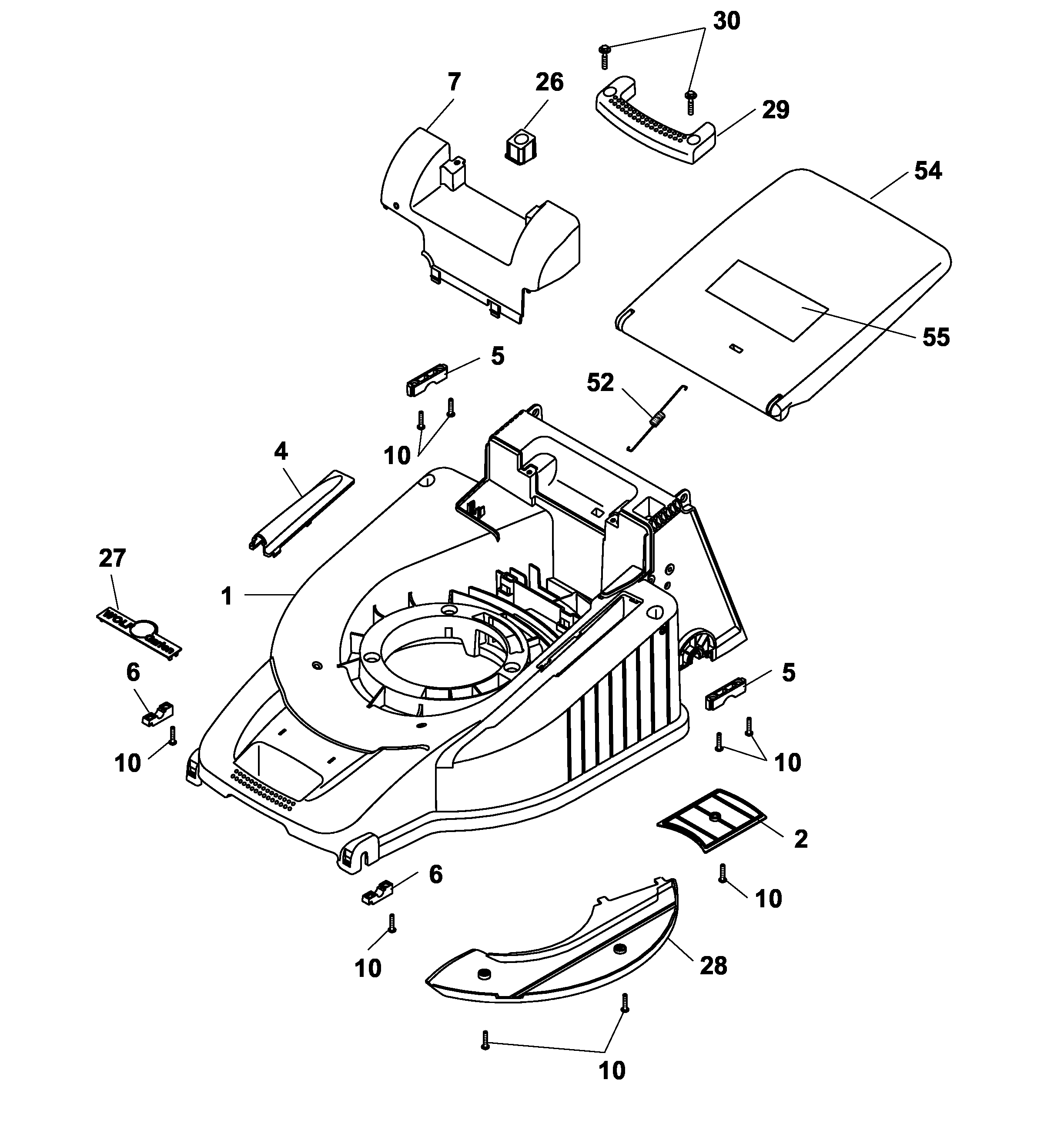 Listes de pièces de rechange