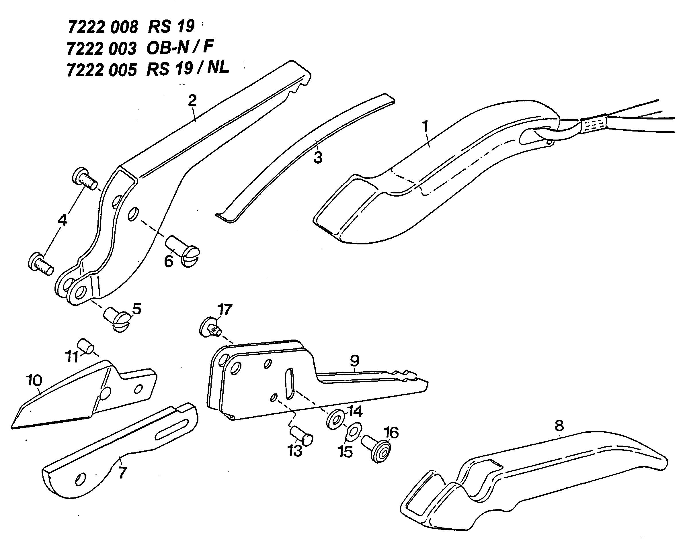 Listes de pièces de rechange