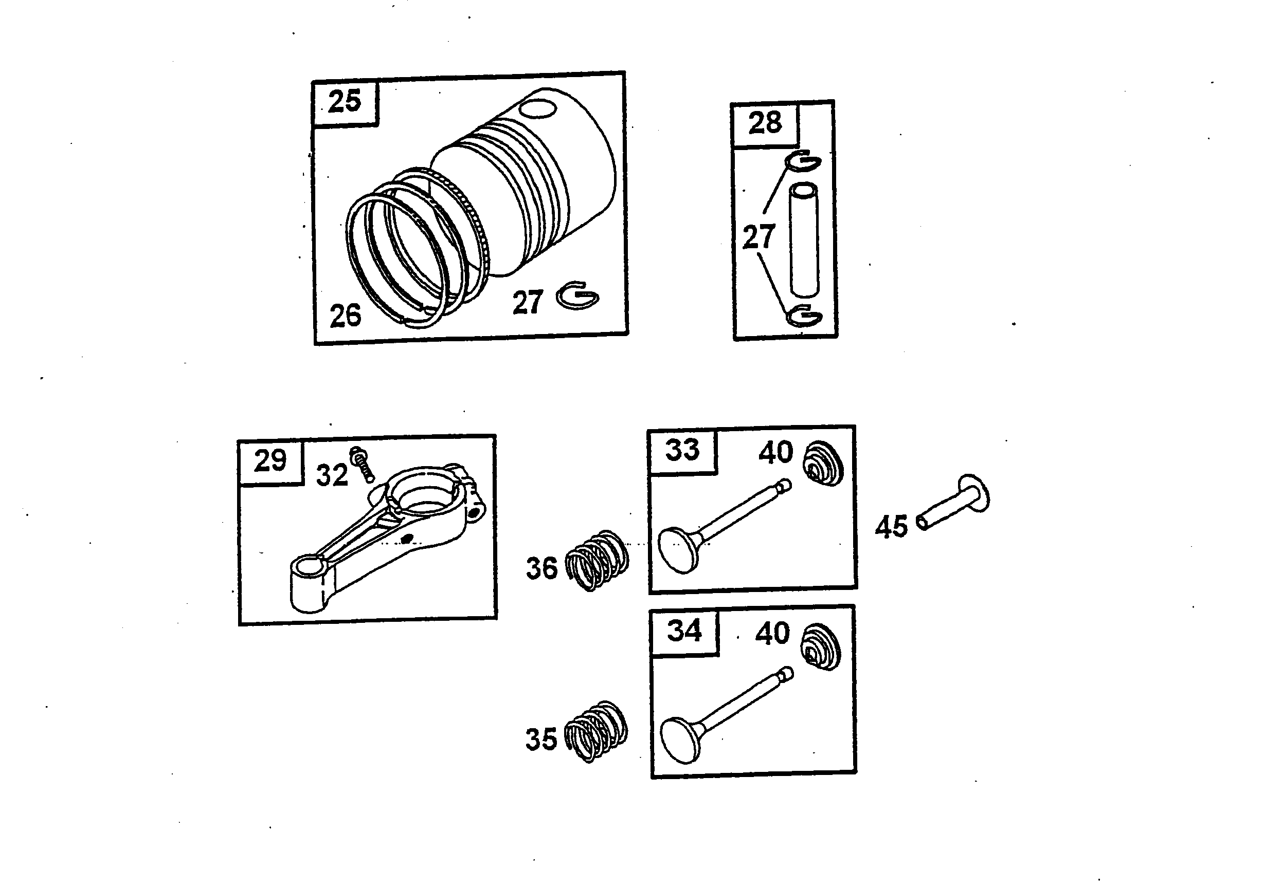 Listes de pièces de rechange