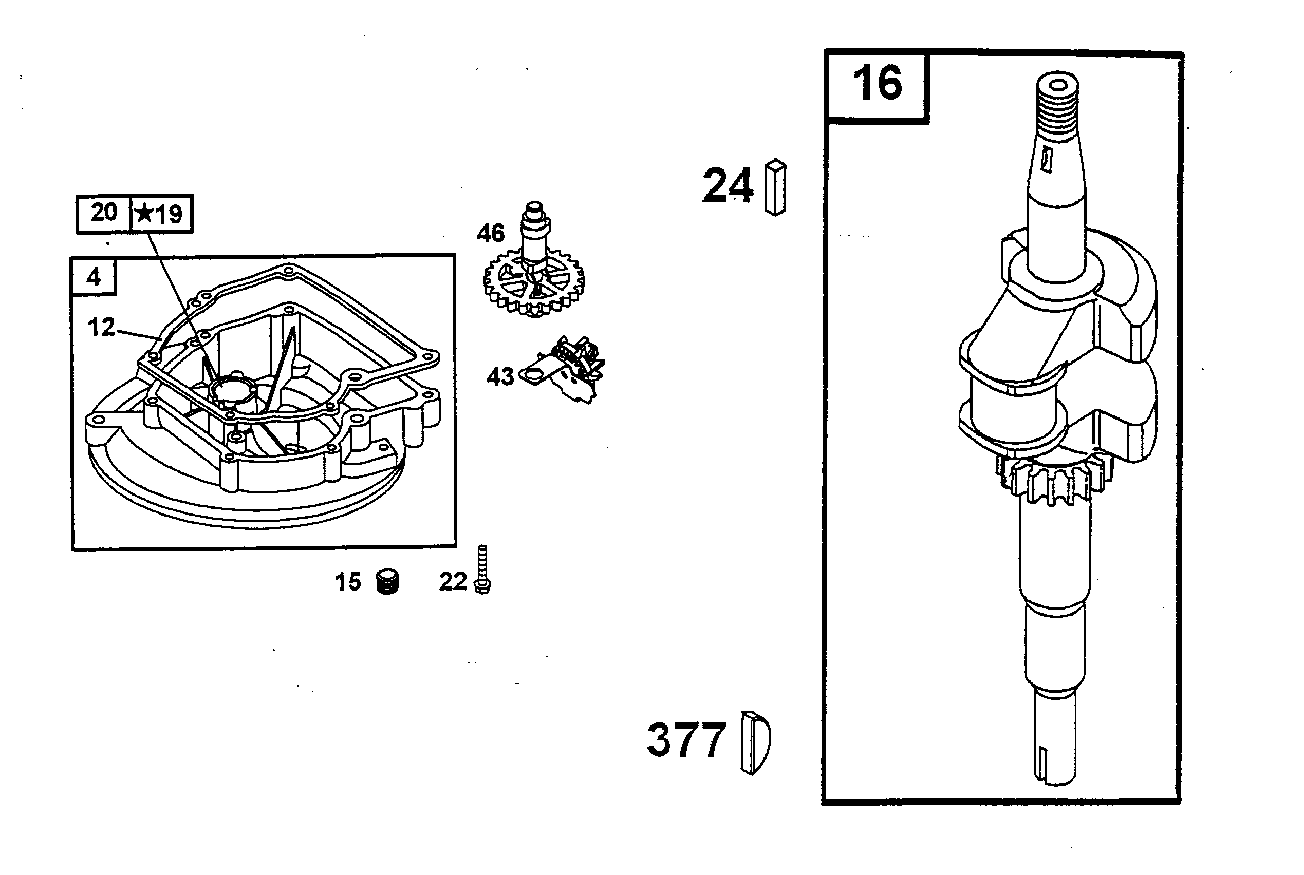 Listes de pièces de rechange