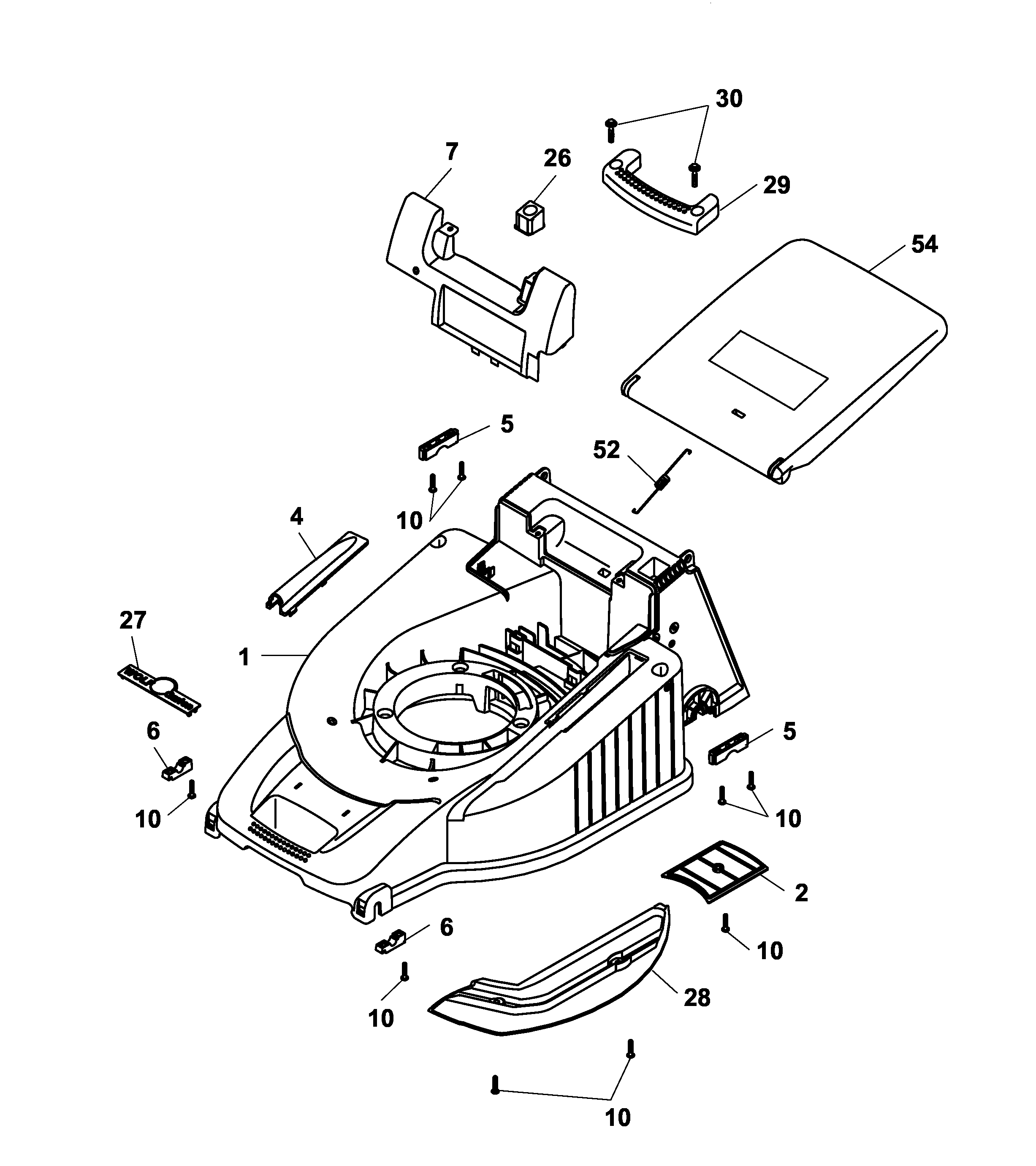 Listes de pièces de rechange
