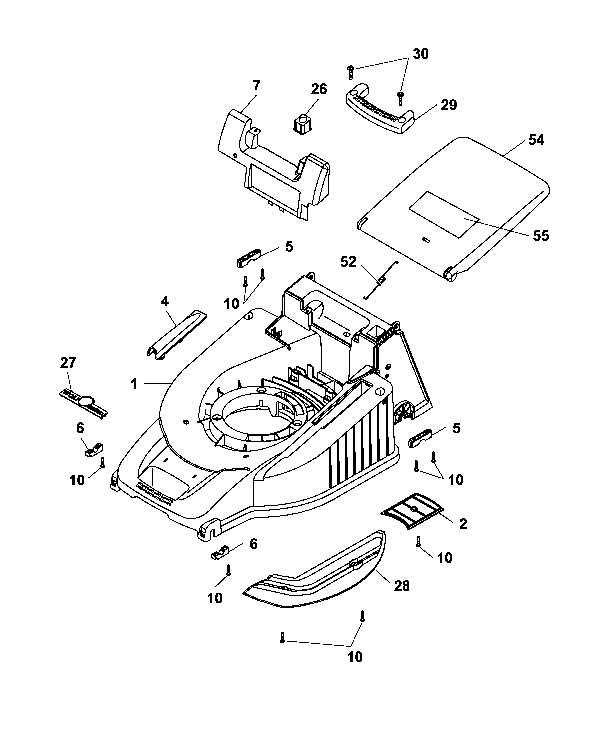 Listes de pièces de rechange