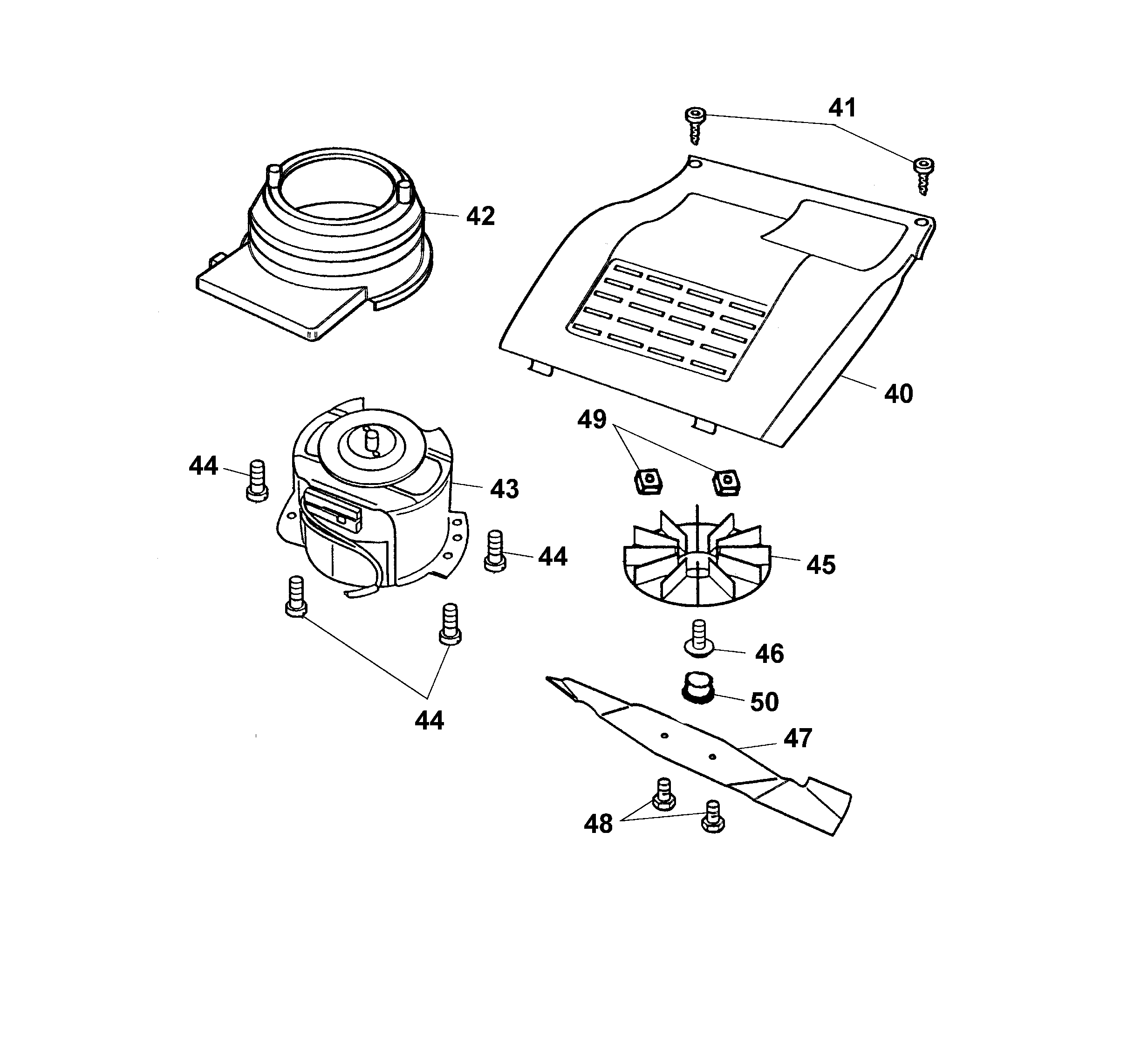 Listes de pièces de rechange