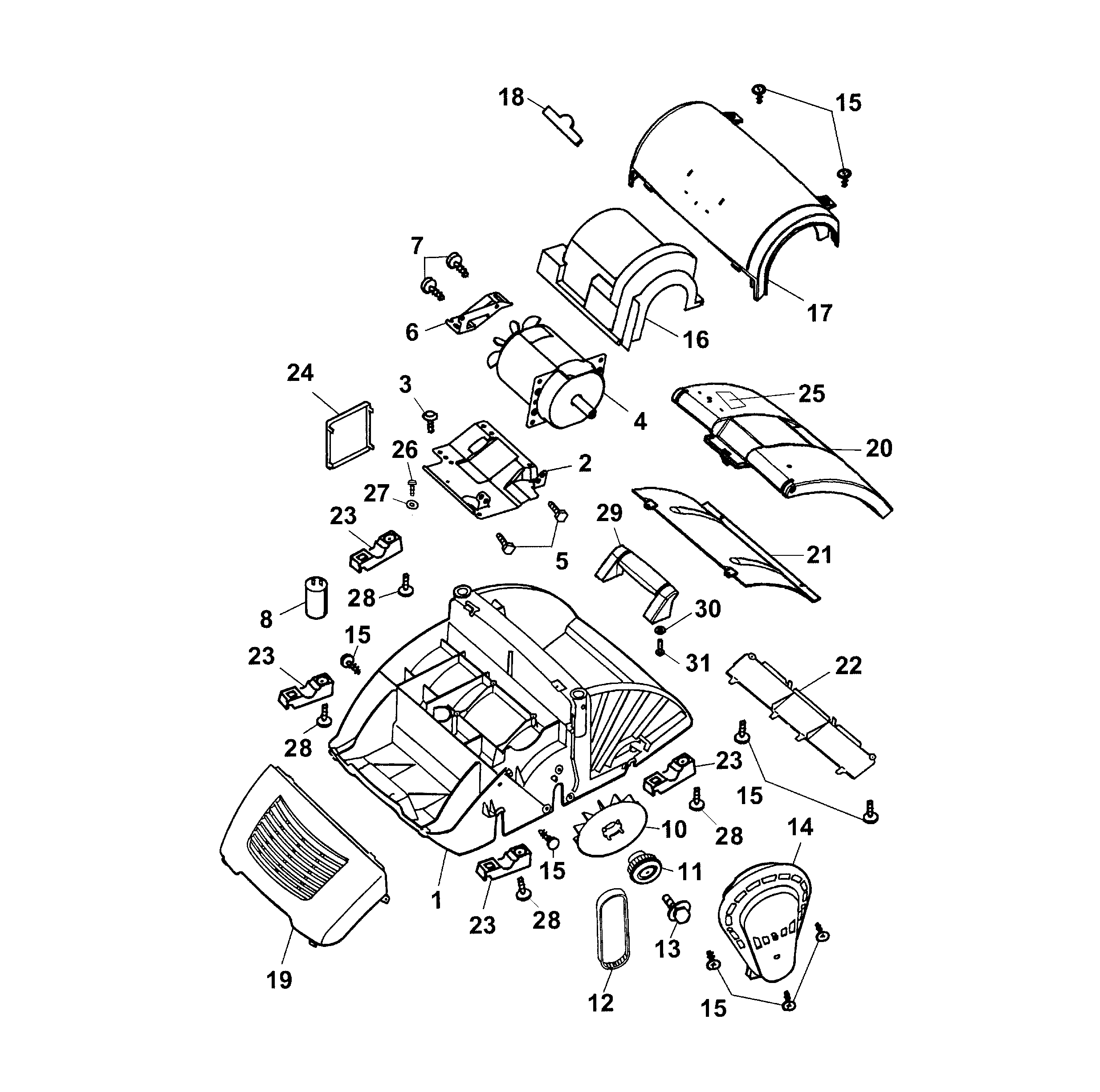 Listes de pièces de rechange